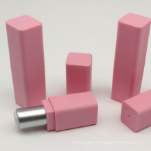 Mini tubo de lápiz labial tubo vacío tubo rosa cuadrado